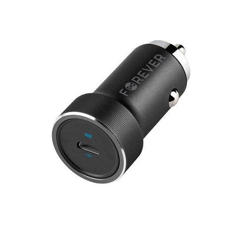 Forever ładowarka samochodowa PD QC CC-06 1x USB-C 20W czarna