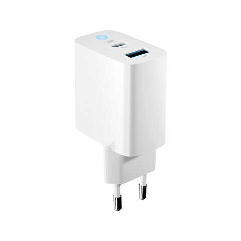 Forever ładowarka sieciowa PD QC TC-06-20AC 1x USB-C 1x USB 20W biała