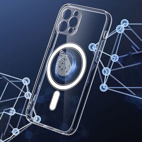 Futerał Clear Mag Cover z ochroną aparatu kompatybilny z MagSafe do IPHONE 15 PLUS