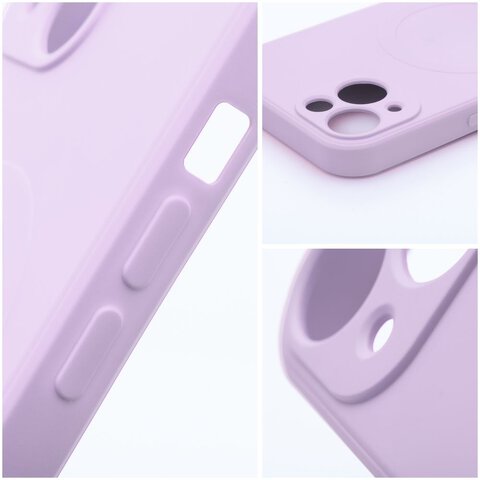 Futerał Silicone Mag Cover kompatybilny z MagSafe do IPHONE 11 różowy