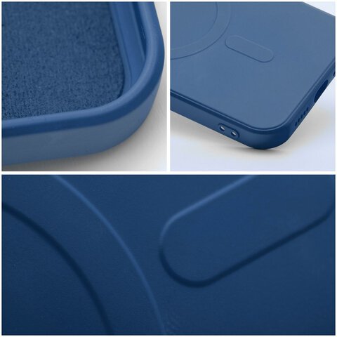 Futerał Silicone Mag Cover kompatybilny z MagSafe do IPHONE 15 niebieski