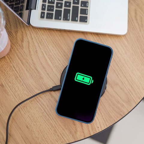 Futerał Silicone Mag Cover kompatybilny z MagSafe do IPHONE 15 PRO niebieski