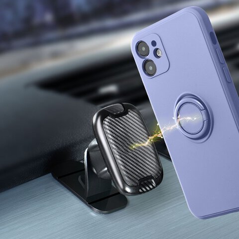 Futerał SILICONE RING do XIAOMI Redmi Note 14 Pro 5G fioletowy