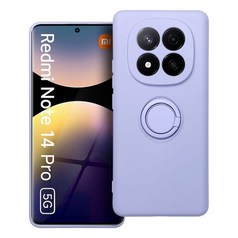 Futerał SILICONE RING do XIAOMI Redmi Note 14 Pro 5G fioletowy