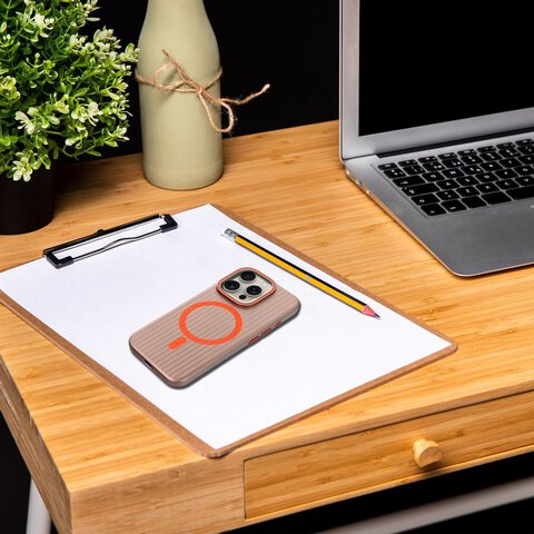 Futerał SIMPLY kompatybilny z MagSafe do IPHONE 14 Pro Max tytan pustynny Futerał SIMPLY kompatybilny z MagSafe do IPHONE 14 Pro Max tytan pustynny