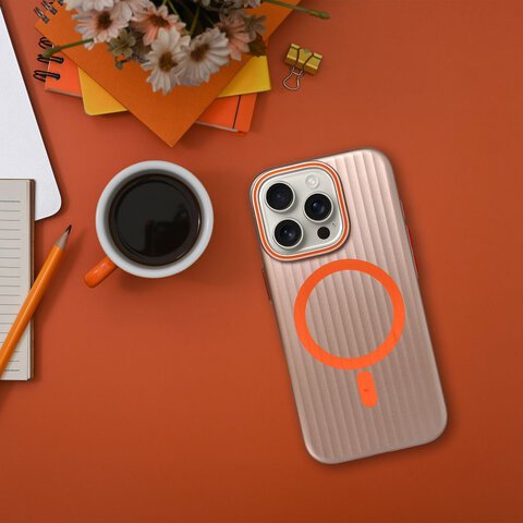 Futerał SIMPLY kompatybilny z MagSafe do IPHONE 14 Pro Max tytan pustynny Futerał SIMPLY kompatybilny z MagSafe do IPHONE 14 Pro Max tytan pustynny