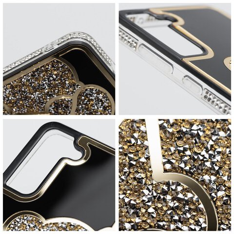 Futerał TEDDY BEAR do SAMSUNG S25 Plus złoty