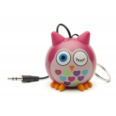 Głośnik Przewodowy KITSOUND MiniBuddy owl pink