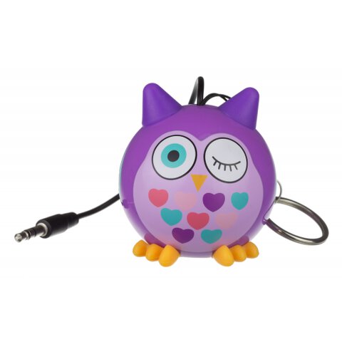 Głośnik Przewodowy KITSOUND MiniBuddy owl purple