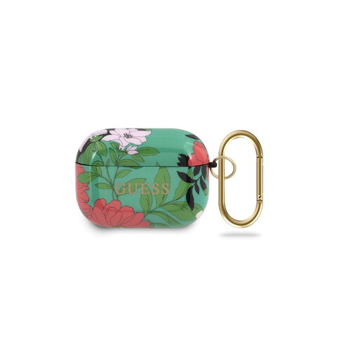 Guess etui do AirPods Pro GUACAPTPUBKFL01 zielone Flower Collection