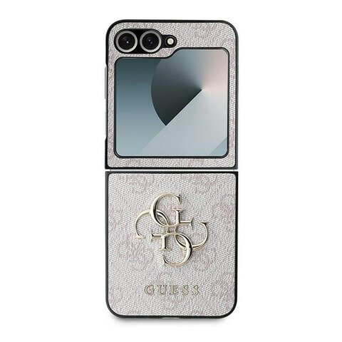 Guess nakładka do Samsung Galaxy Z Flip6 GUE003741 różowa 4G Metal Logo