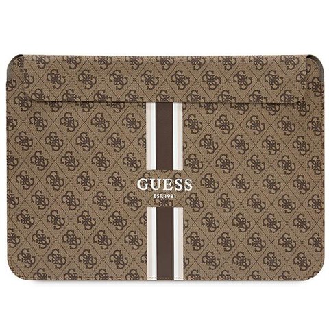 Guess wsuwka GUCS16P4RPSW 16” brązowa Sleeve 4G Stripes