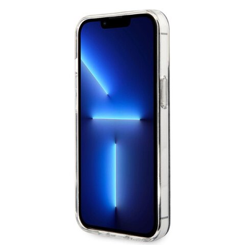Guess zestaw nakładka + ładowarka do iPhone 13 Pro 6,1" GUBPP13LH4EACSK czarny hard case 4G Print MagSafe