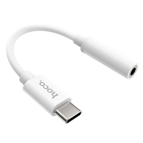 HOCO adapter HF / audio Typ C do Jack 3,5mm LS30 biały