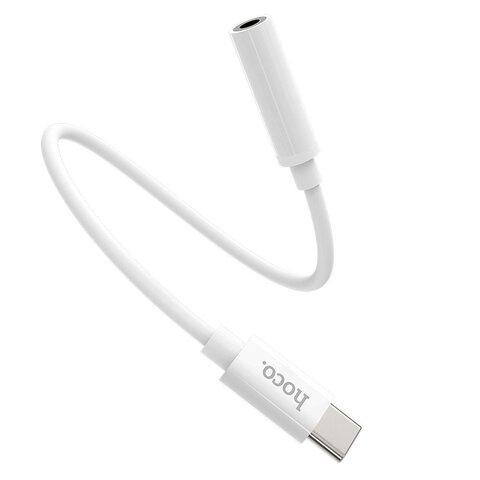 HOCO adapter HF / audio Typ C do Jack 3,5mm LS30 biały