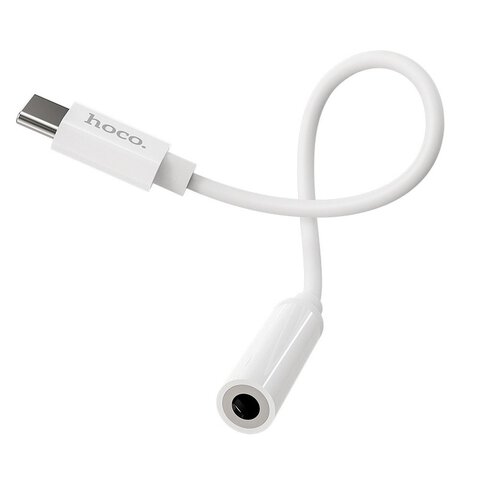 HOCO adapter HF / audio Typ C do Jack 3,5mm LS30 biały