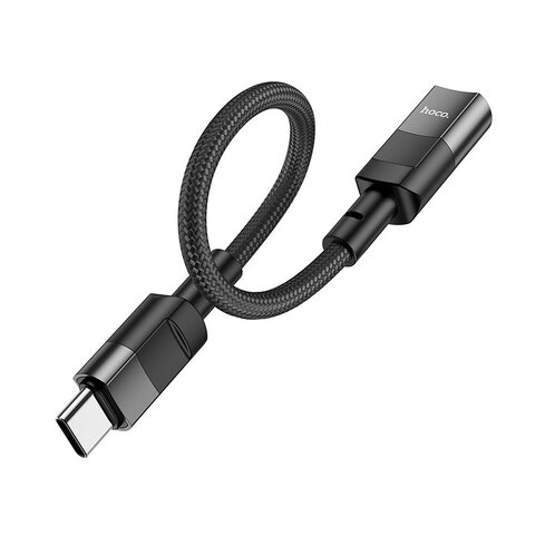 HOCO adapter OTG Typ C (mski) do Lightning (eski) 3A U107 0,1 m czarny