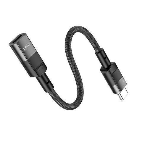 HOCO adapter OTG Typ C (mski) do Lightning (eski) 3A U107 0,1 m czarny