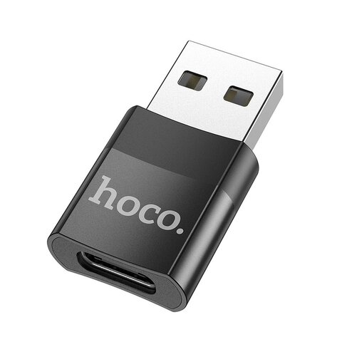 HOCO adapter OTG USB A (mski) do Typ C (eski) UA17 czarny