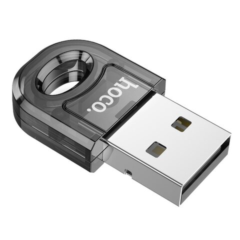 HOCO adapter USB A bluetooth UA28 transparentny czarny