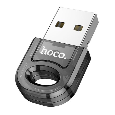 HOCO adapter USB A bluetooth UA28 transparentny czarny