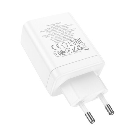 HOCO adowarka sieciowa 2 x Typ C + USB A PD QC3.0 3A 35W N33 biaa HOCO adowarka sieciowa 2 x Typ C + USB A PD QC3.0 3A 35W N33 biaa