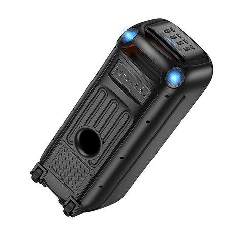 HOCO głośnik bluetooth + 2 x bezprzewodowe mikrofony HA13 Max czarny