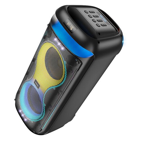 HOCO głośnik bluetooth + 2 x bezprzewodowe mikrofony HA13 Max czarny