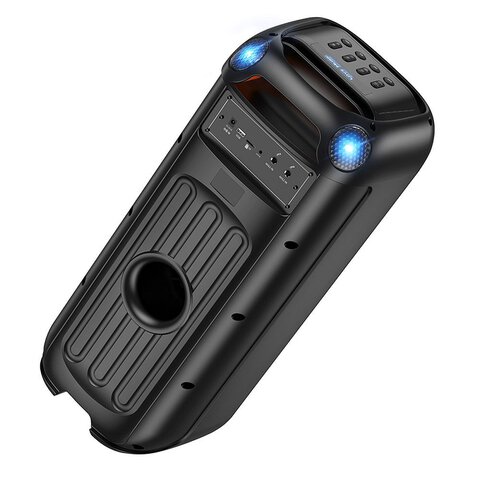 HOCO głośnik bluetooth + 2 x bezprzewodowe mikrofony HA13 Pro czarny