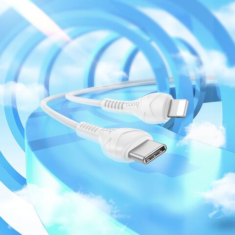 HOCO kabel Typ C do Lightning PD 27W X37 1 m biay