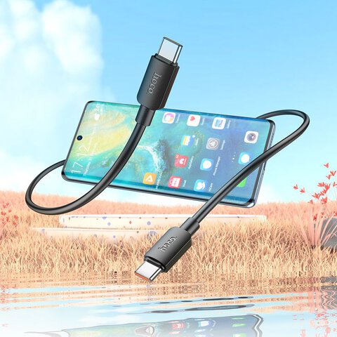 HOCO kabel Typ C do Typ C PD 6A 100W X96 1 m czarny