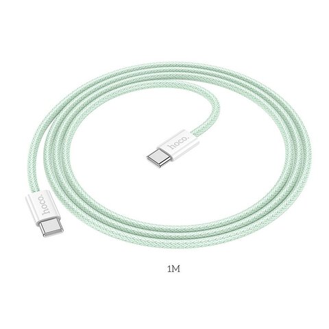 HOCO kabel Typ C do Typ C PD QC3.0 3A 60W X104 1 m zielony