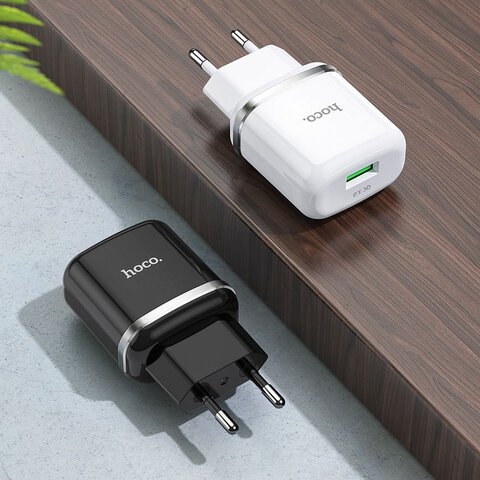 HOCO ładowarka sieciowa USB 3A QC3.0 Fast Charge Special Single Port N3 czarna