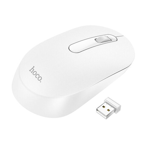 HOCO mysz komputerowa bezprzewodowa 2,4G 1200 dpi GM14 biała