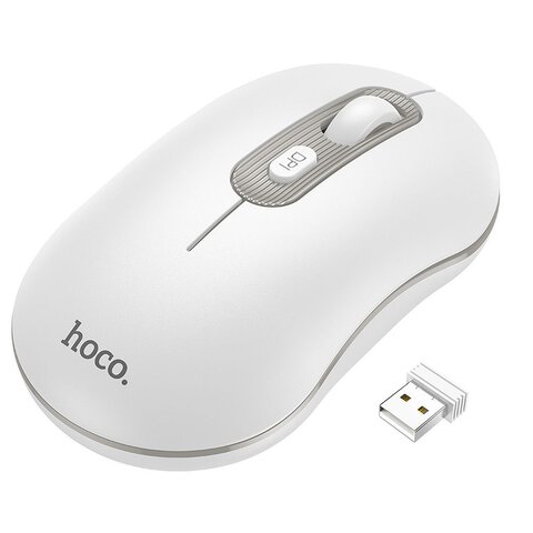 HOCO mysz komputerowa bezprzewodowa 2,4G 1600 dpi GM21 biała