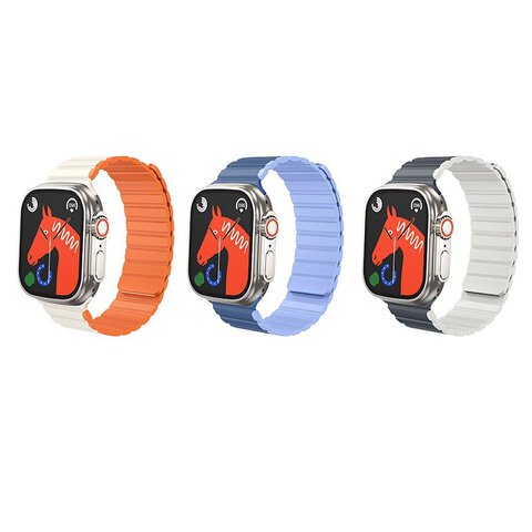 HOCO pasek do Apple Watch 38 / 40 / 41 mm AS102 ciemny niebieski z jasnym niebieskim