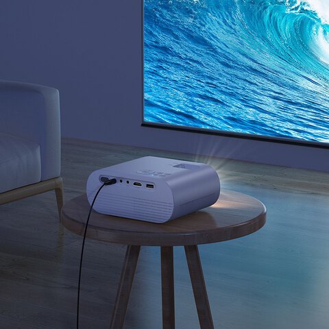 HOCO projektor Wi-Fi Bluetooth 720P DT1 biały