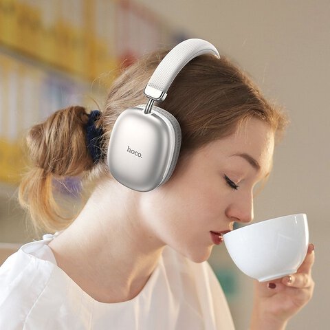 HOCO słuchawki bluetooth nagłowne W35 srebrne