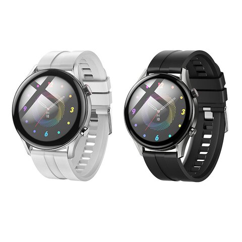 HOCO smartwatch z funkcją rozmowy Y7 Pro srebrny