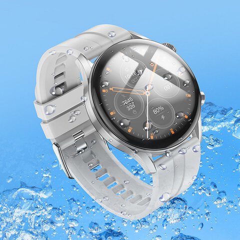 HOCO smartwatch z funkcją rozmowy Y7 Pro srebrny