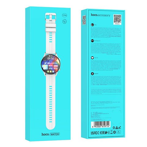 HOCO smartwatch z funkcją rozmowy Y7 Pro srebrny