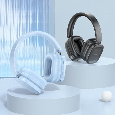 HOCO suchawki bezprzewodowe bluetooth nagowne W51 niebieskie