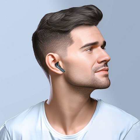 HOCO suchawki bezprzewodowe bluetooth TWS ANC ENC EQ5 czarne