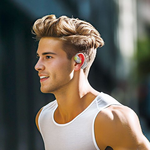 HOCO suchawki bezprzewodowe bluetooth TWS EA1 szare