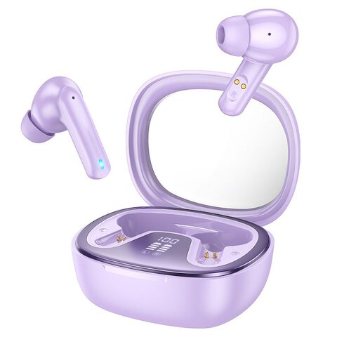 HOCO suchawki bezprzewodowe bluetooth TWS EQ6 fioletowe