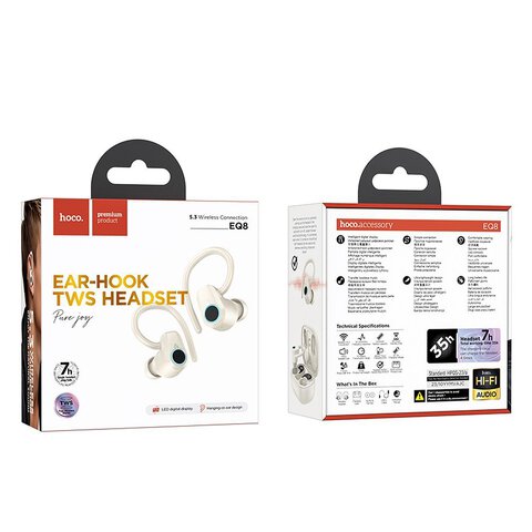 HOCO suchawki bezprzewodowe bluetooth TWS EQ8 biae