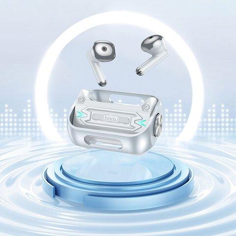 HOCO suchawki bezprzewodowe bluetooth TWS EW55 srebrne