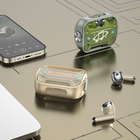 HOCO suchawki bezprzewodowe bluetooth TWS EW55 zielone