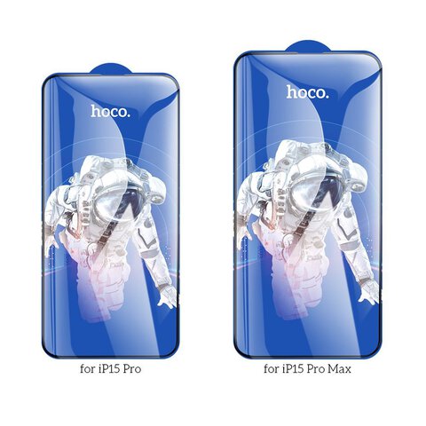 HOCO szko hartowane HD 5D Guardian shield (SET 10in1) - do iPhone 15 Pro czarny (G14)