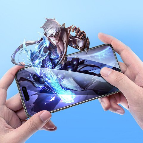 HOCO szko hartowane HD 5D Guardian shield (SET 10in1) - do iPhone 15 Pro czarny (G14)